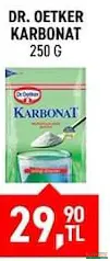 DR. OETKER KARBONAT 250 G fiyat ve kampanya bilgisi